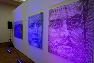 Solo exhibiton”Money and Poetry” in Tallinn Art Hall . 2010